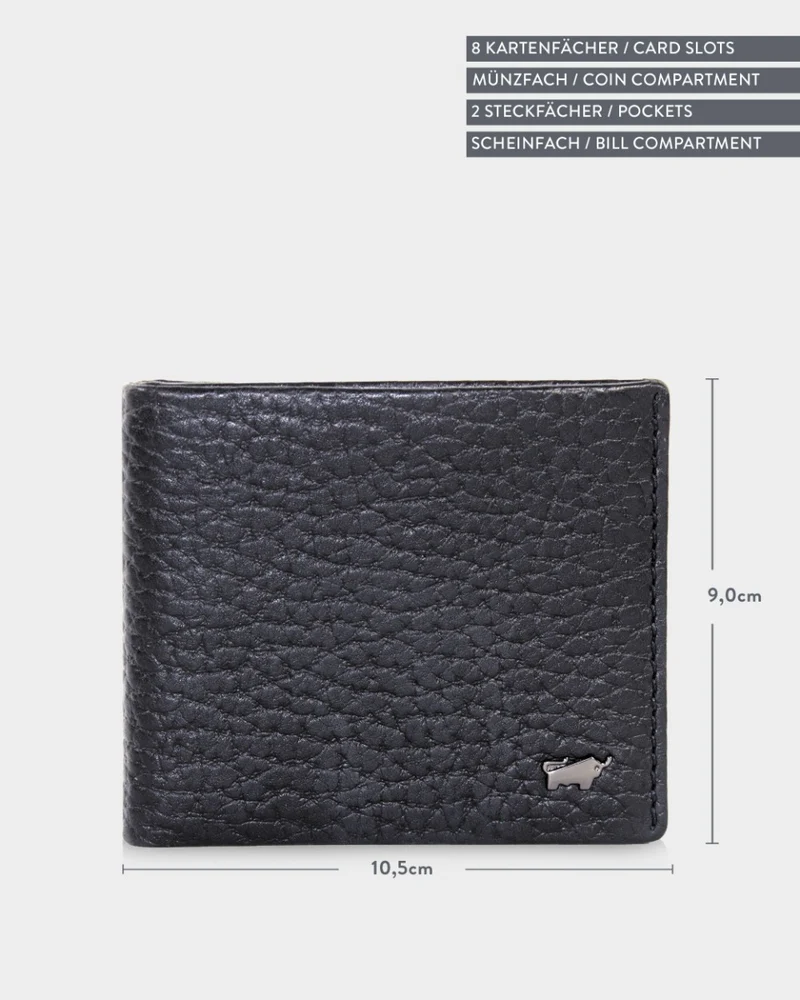Braun Büffel Yannik 4+4cs Geldbörse
