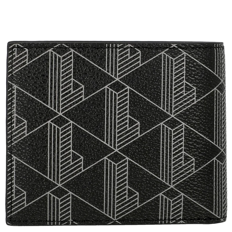 Lacoste Signature - Men's Geldbörse 6cc 11 cm (monogram black gray)