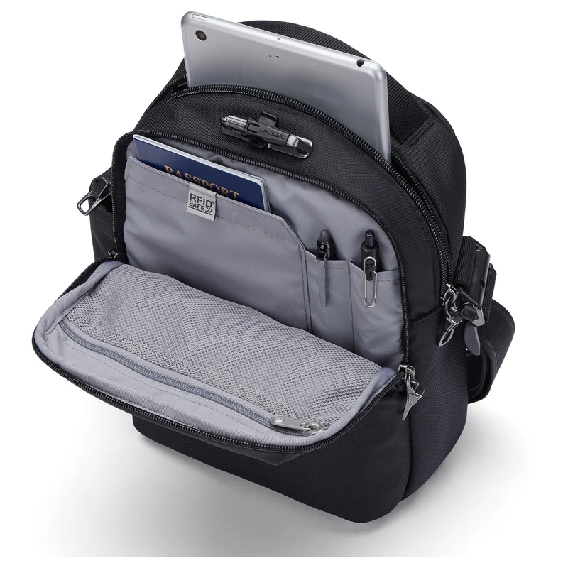 pacsafe V Tour Crossbody - Umhängetasche 28.5 cm (jet black)