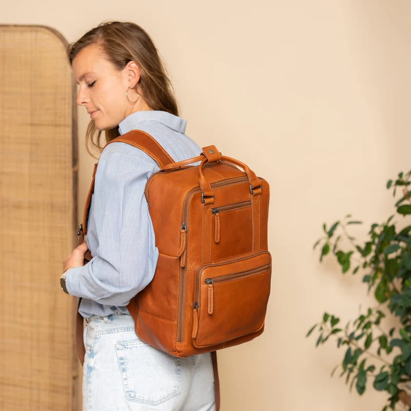The Chesterfield Brand Calden - Rucksack 15" 40 cm (cognac)