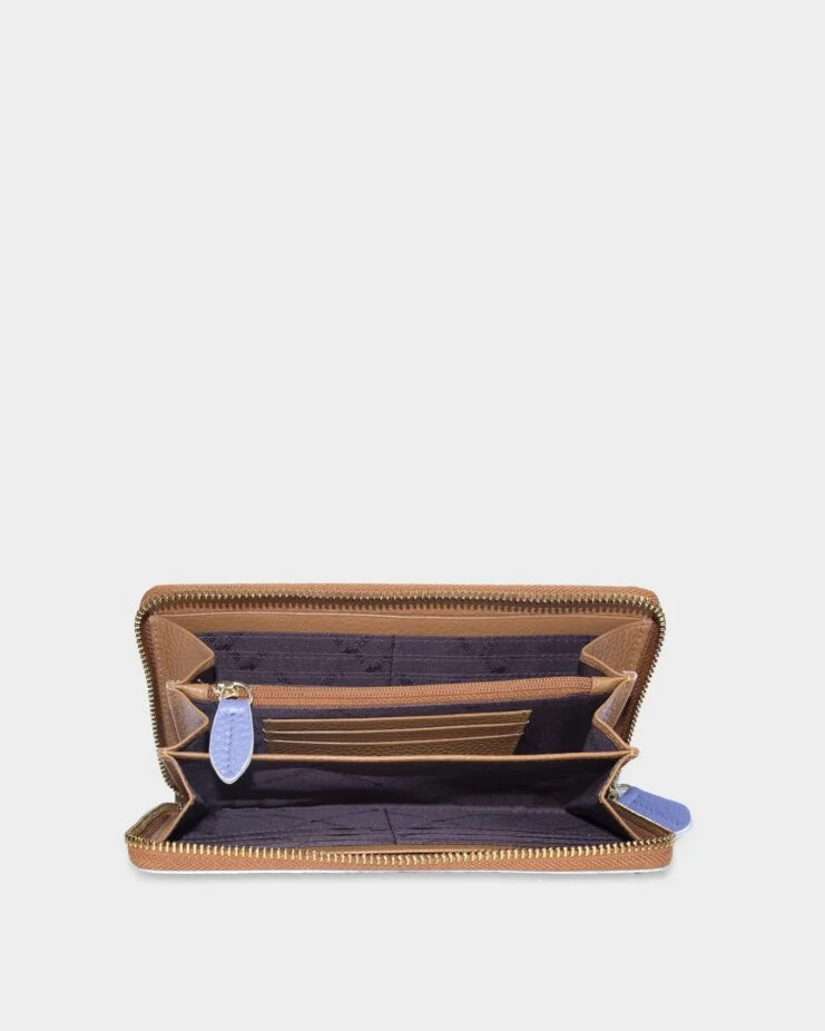 Braun Büffel Elin Rfid 18cs Cognac/light Blue Geldbörse