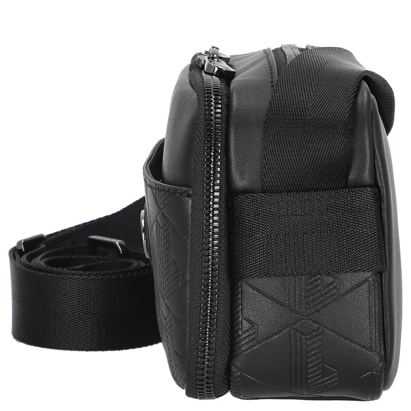 Lacoste Monogramm - Umhängetasche 24 cm (black)