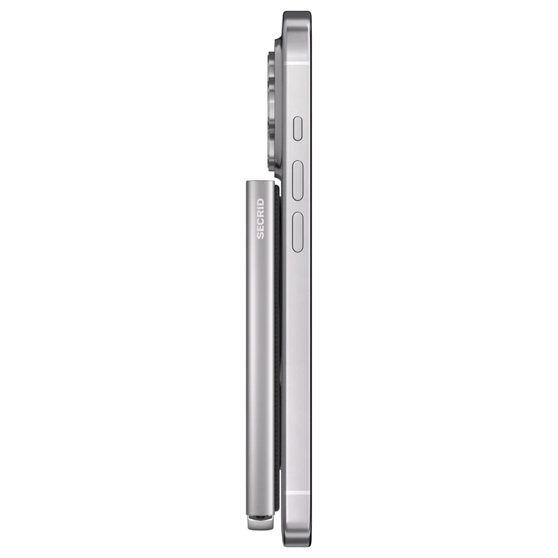 Secrid Cardprotector Fluted for Magsafe - Geldbörse 6cc 10.2 cm (silver)