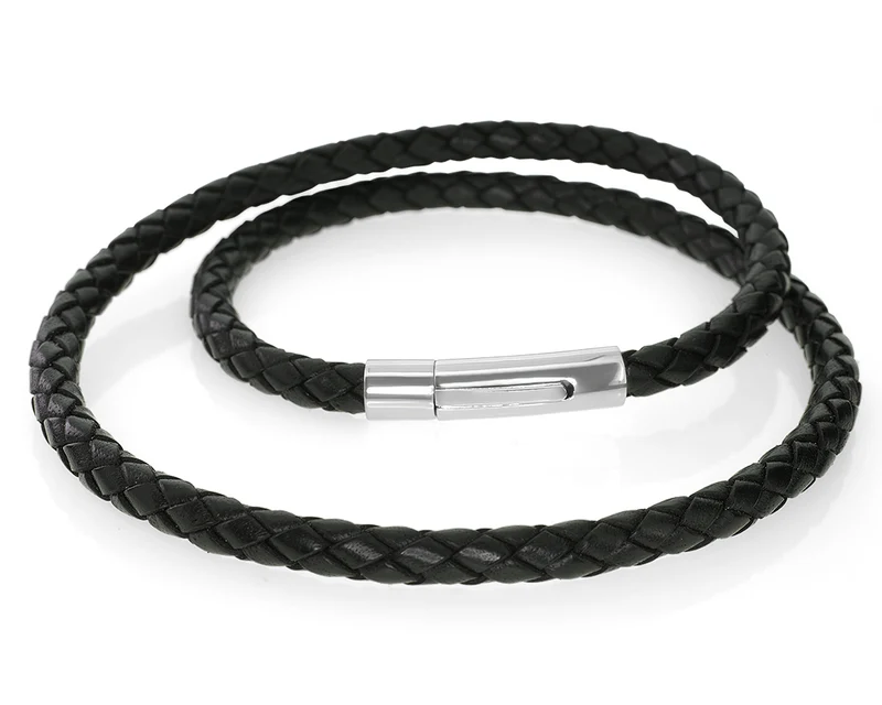 LEDERKETTE SCHWARZ 5MM, HERRENSCHMUCK, HERRENKETTE LEDER, SCHMUCK ONLINE