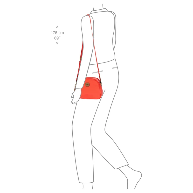 Brics X-Bag - Umhängetasche 22 cm (poppy)