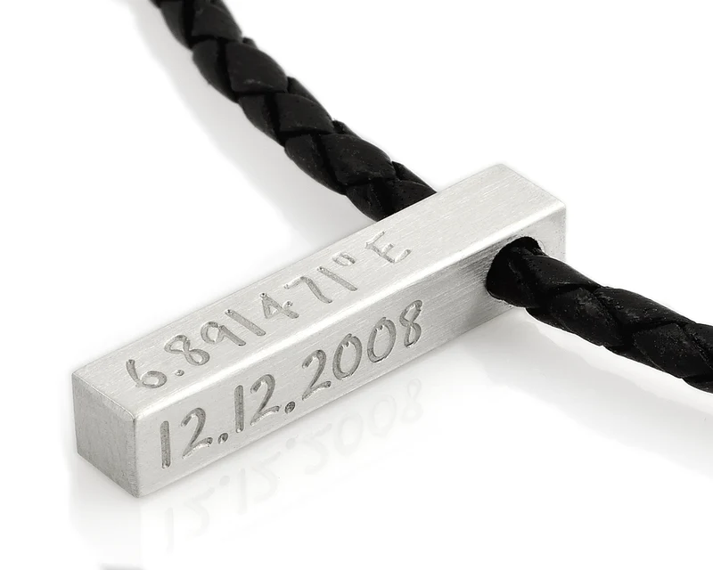 Männerschmuck mit Gravur, Herrenschmuck, Geschenk für Mann