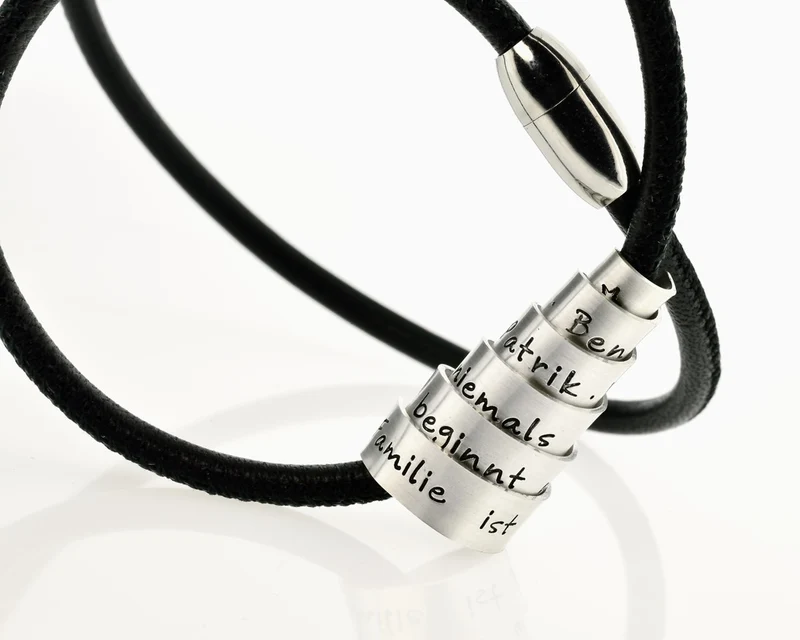 MÄNNERKETTE MIT GRAVUR, HERRENSCHMUCK, MÄNNERSCHMUCK, KETTE FÜR MANN