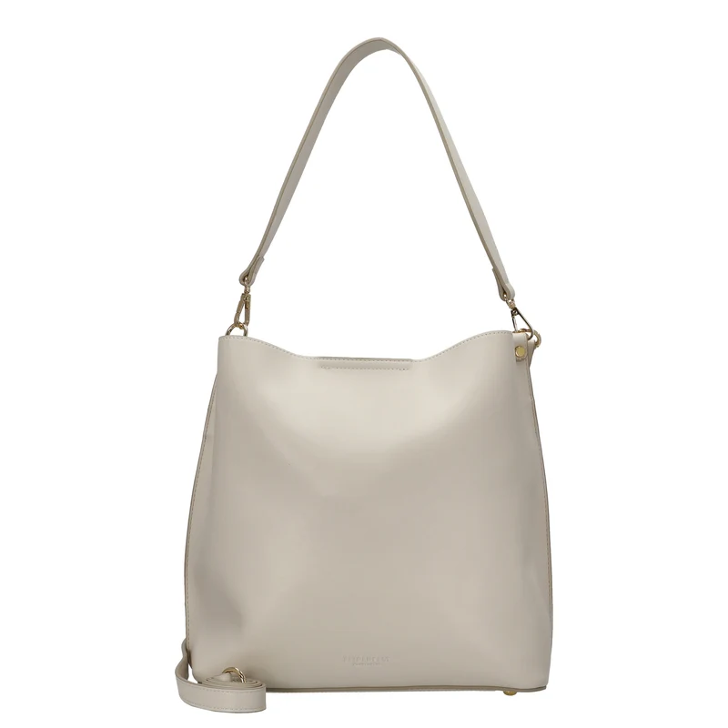 Seidenfelt Lilla Ro Midi Hobo - Schultertasche 30 cm (cream)