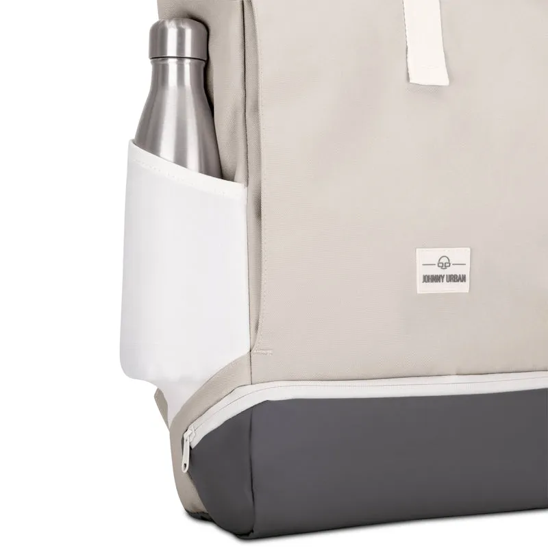 Johnny Urban Allen Medium - Rolltop Backpack 40 cm (sand grey)