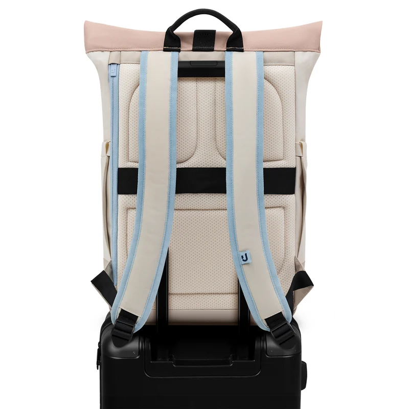 Johnny Urban Luca Medium - Rolltop Backpack 42 cm (sand-rose)