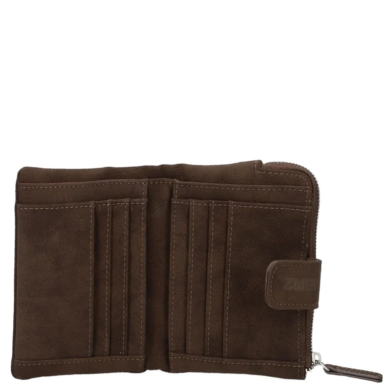 zwei Mademoiselle MW5 - Geldbörse 6cc 13 cm (nubuk-espresso)