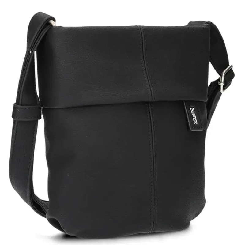 zwei Mademoiselle M45 - Schultertasche 22 cm (nubuk-black)