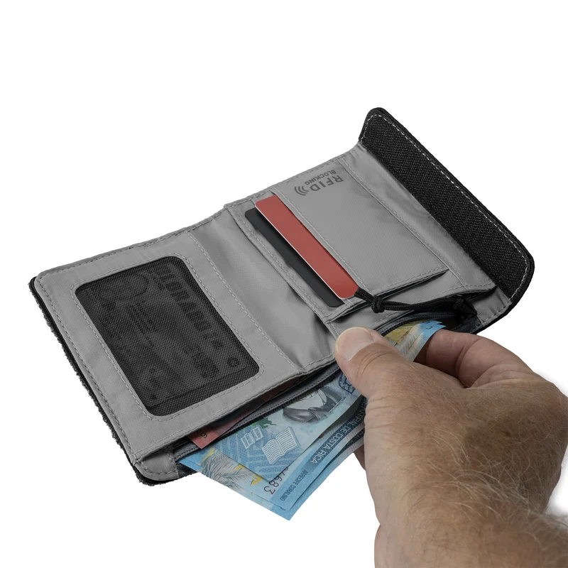 eagle creek Stash RFID Tri-Fold - Geldbörse 2cc 13 cm (black)