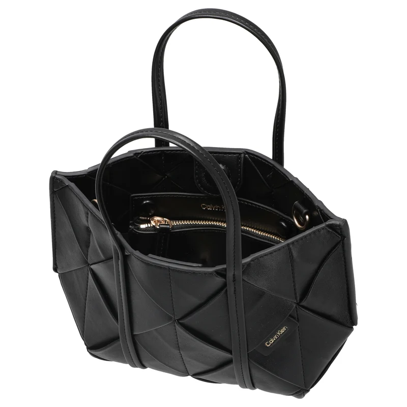 Calvin Klein Woven Mini Tote - Umhängetasche (black)