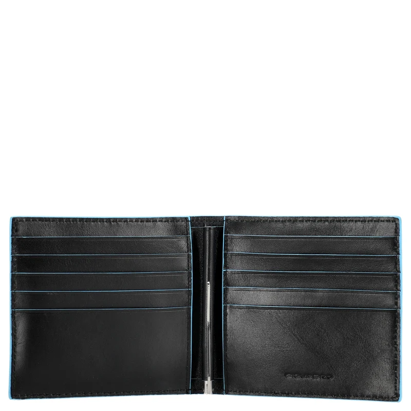 Piquadro Blue Square Brieftasche mit Geldklammer 9,4 cm (: black)