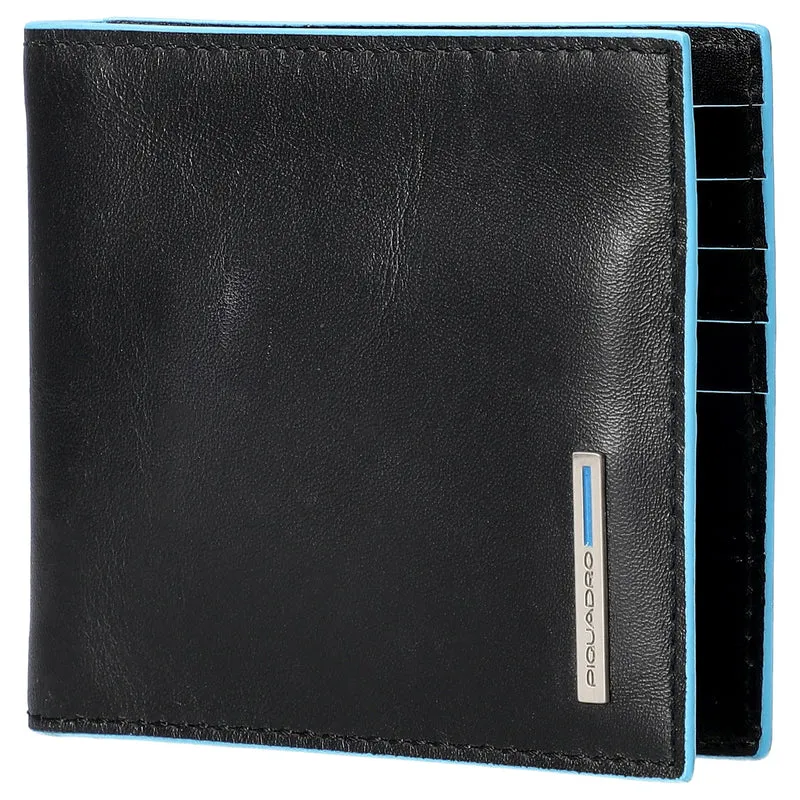 Piquadro Blue Square Brieftasche mit Geldklammer 9,4 cm (: black)
