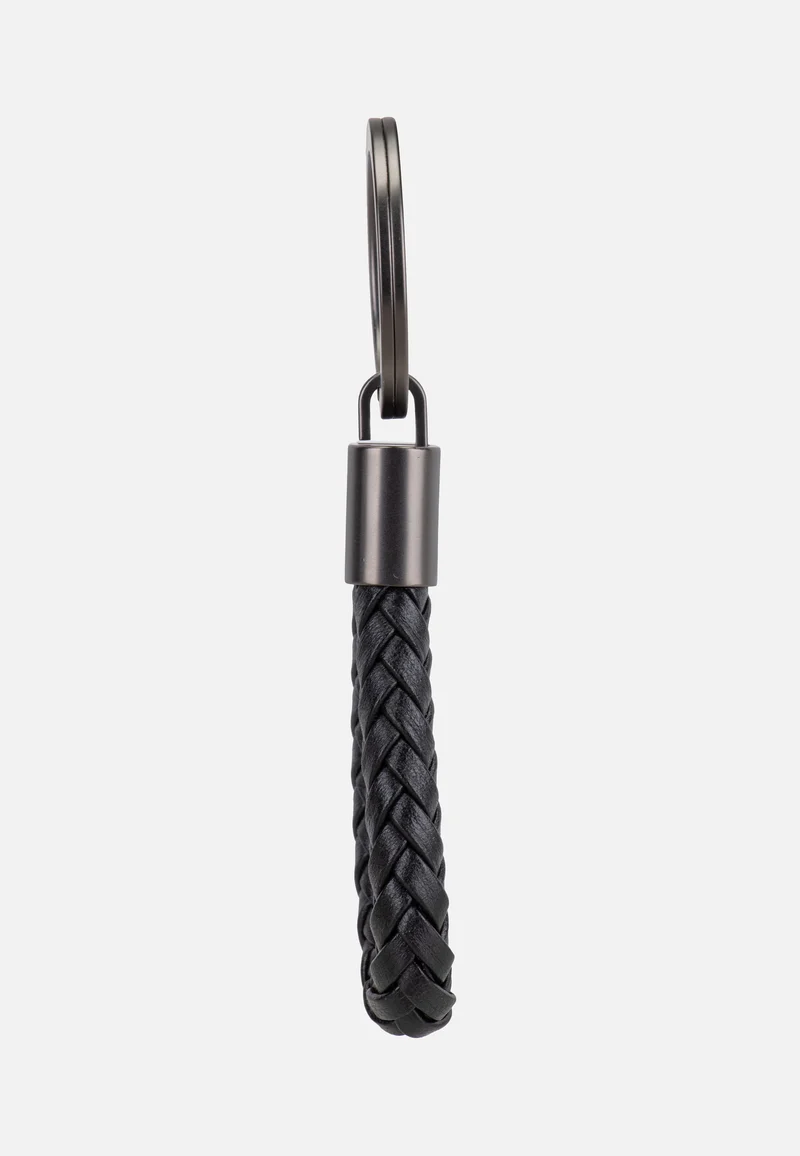 Keyring Leather Cord 28807 Black - Schlüsselanhänger