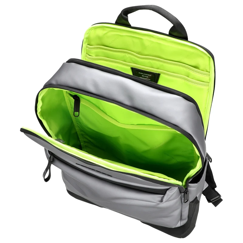 Piquadro Backpack - Rucksack 15.6" 43 cm (silver/black)