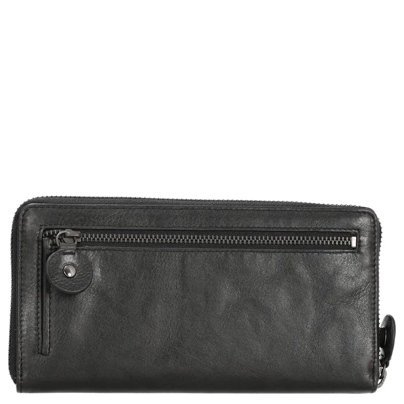 aunts & uncles Grandmas Luxury Club Cynthia - Geldbörse 13cc 20 cm RFID (black smoke)