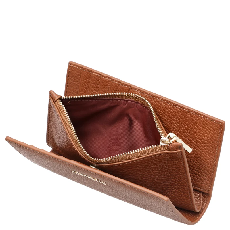 Coccinelle Metallic Soft - Geldbörse 12cc 16 cm (cognac)