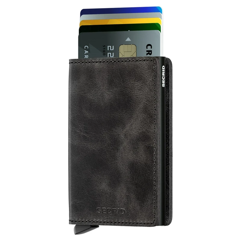 Secrid Vintage Slimwallet - Geldbörse RFID 6.8 cm (black)