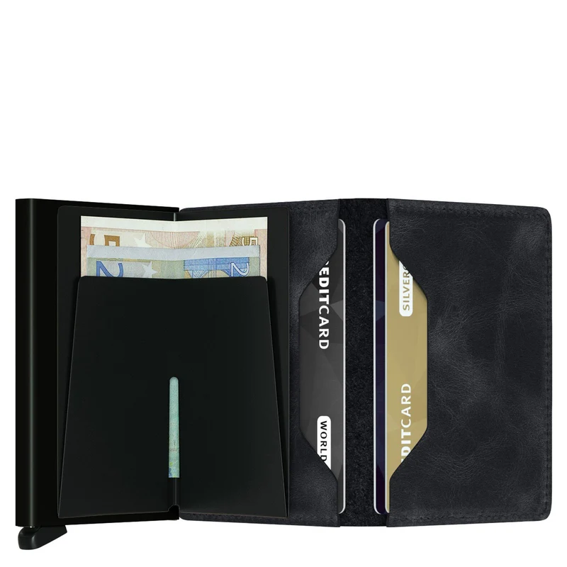 Secrid Vintage Slimwallet - Geldbörse RFID 6.8 cm (black)