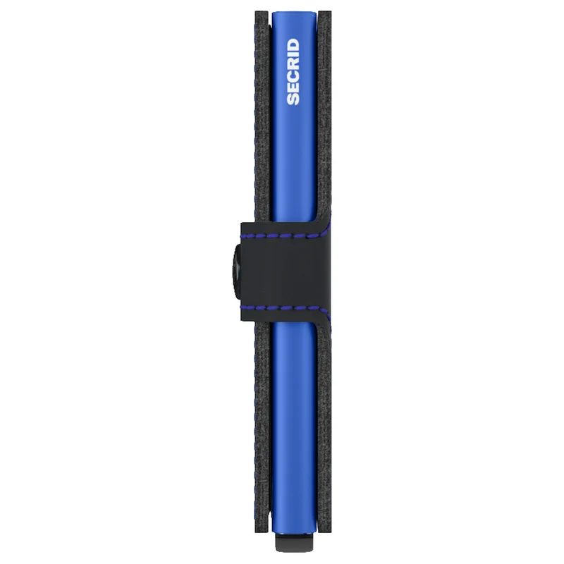 Secrid Matte Miniwallet - Geldbörse RFID 6.5 cm (black-blue)