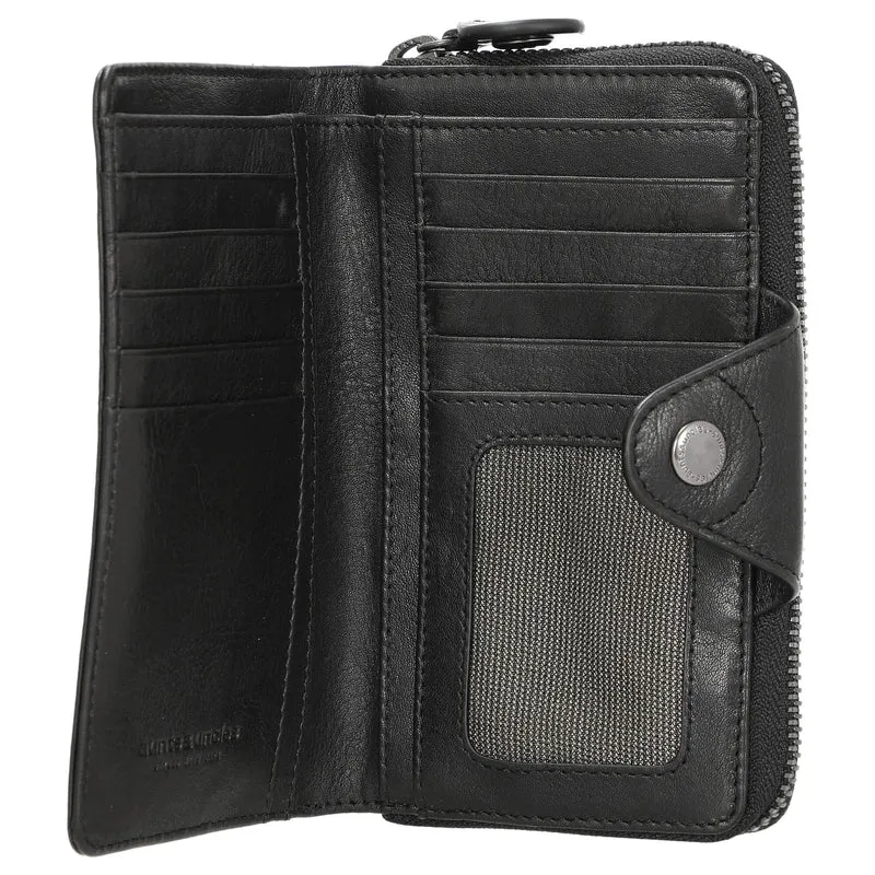 aunts & uncles Grandmas Luxury Club Francis - Geldbörse 13cc 15 cm RFID (black smoke)
