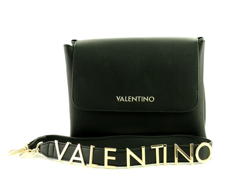 Valentino Bags Alexia Nero Überschlagtasche