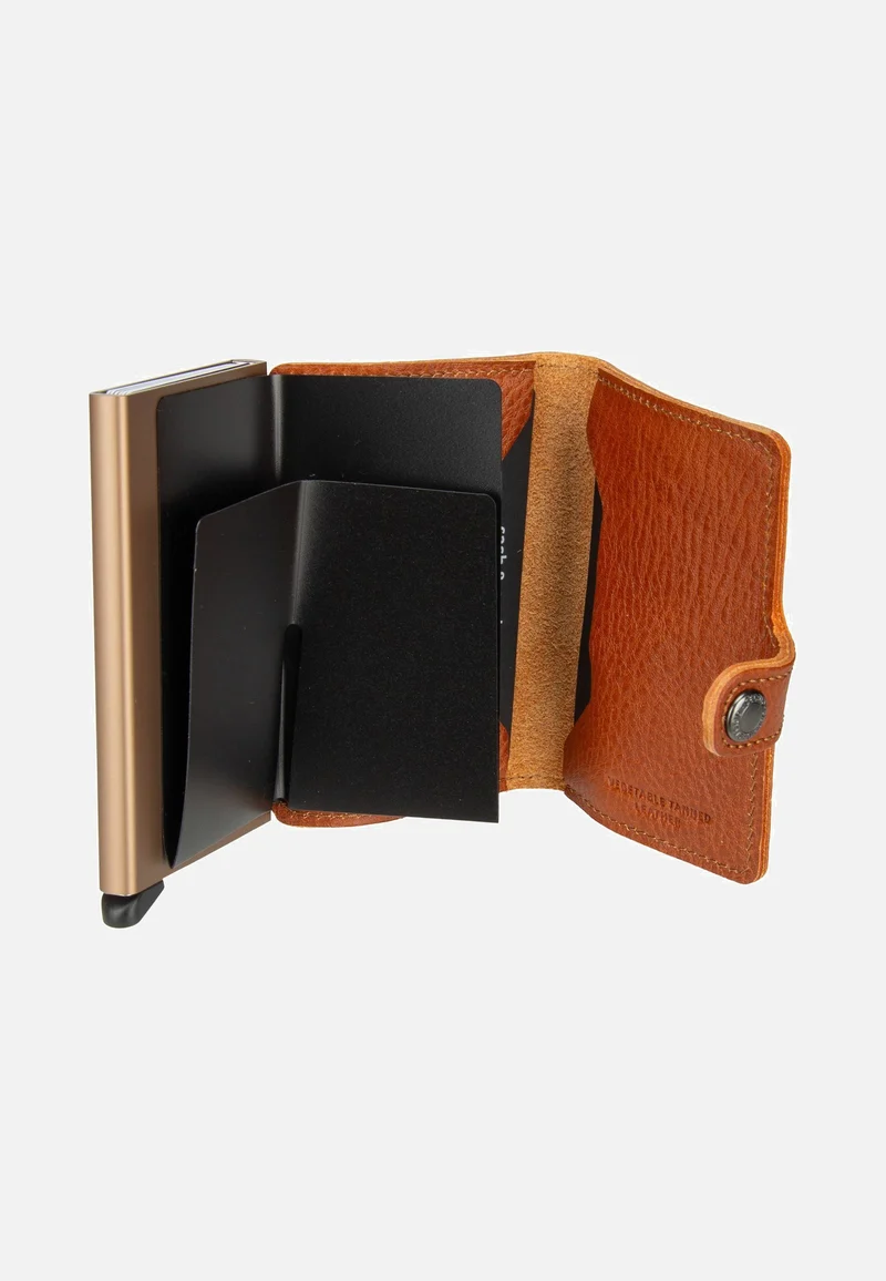 Miniwallet Veg Tanned Caramello-Sand - Portemonnaie