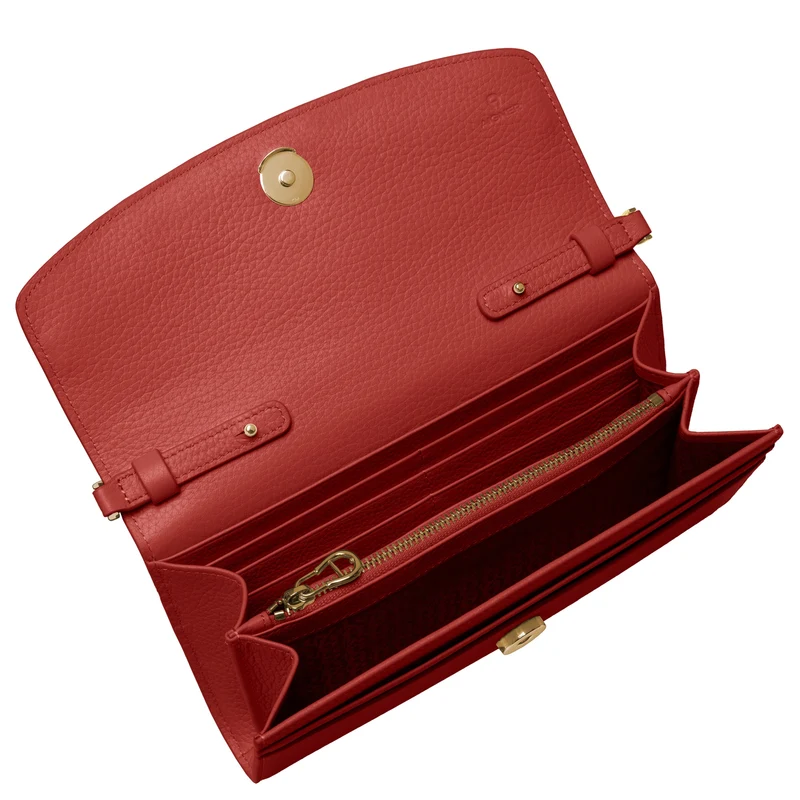 Aigner Cavallo Wallet on Strap - Umhängetasche/Geldbörse 6cc 21 cm (burnt red)
