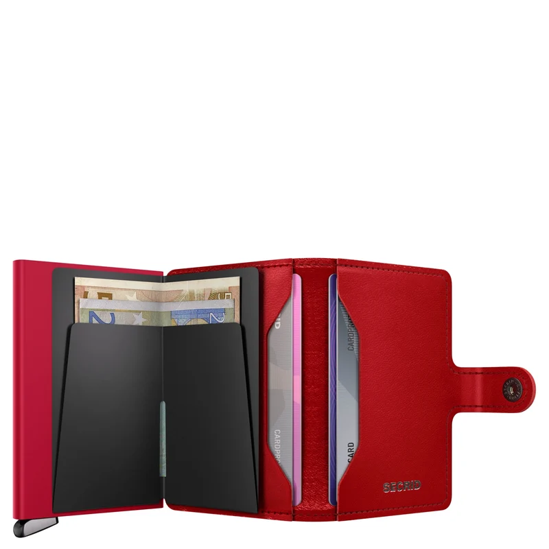 Secrid Miniwallet Emboss Diamond - Kreditkartenetui 6cc 10.2 cm RFID (red+)