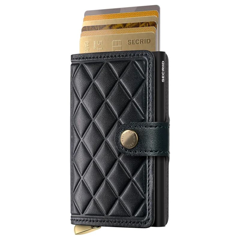 Secrid Miniwallet Emboss Diamond - Kreditkartenetui 6cc 10.2 cm RFID (black+)