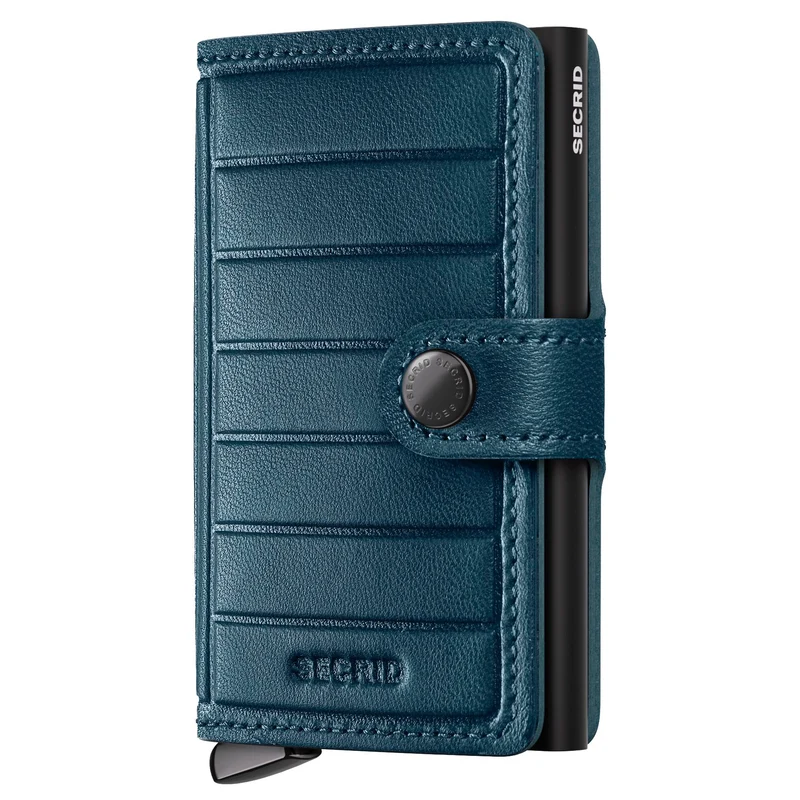 Secrid Miniwallet Emboss Lines - Kreditkartenetui 6cc 10.2 cm RFID (teal+)
