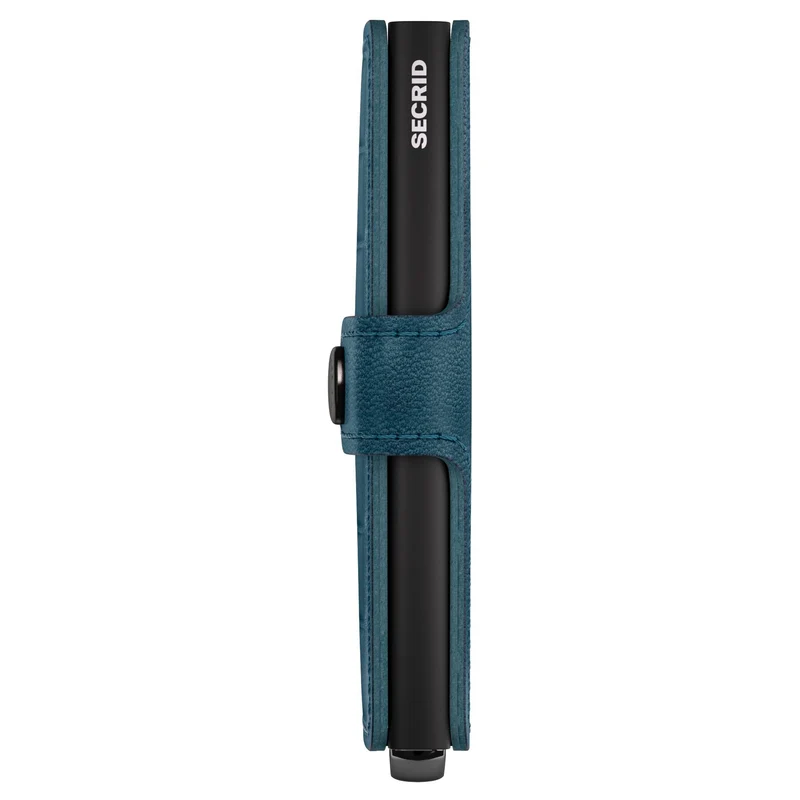 Secrid Miniwallet Emboss Lines - Kreditkartenetui 6cc 10.2 cm RFID (teal+)