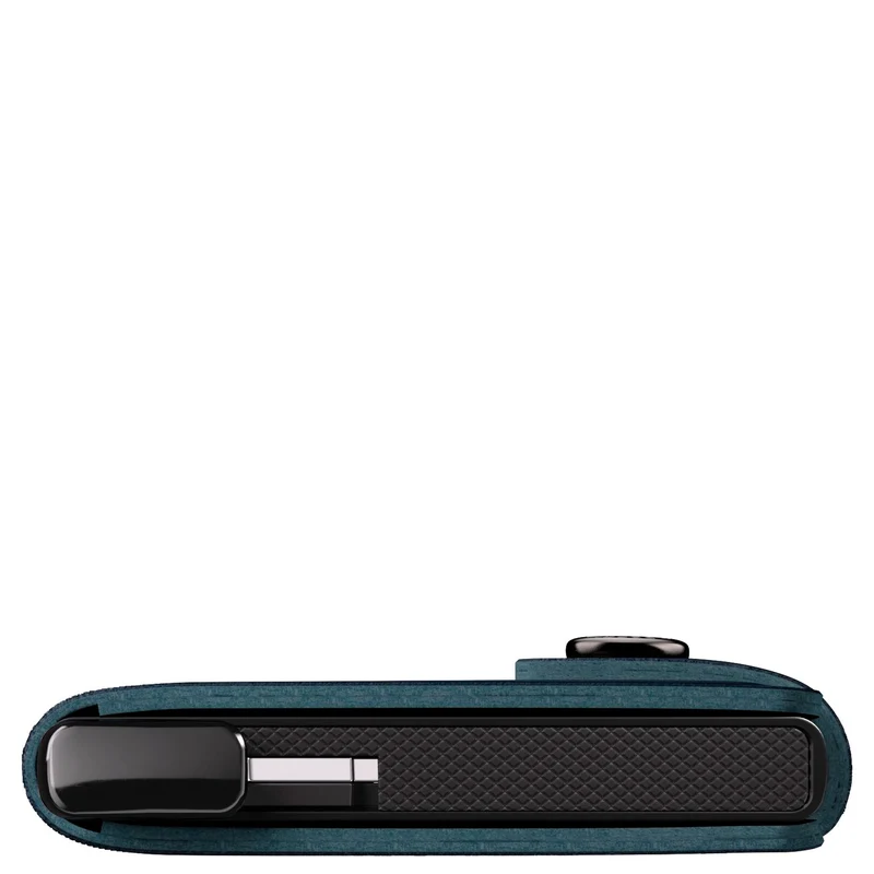 Secrid Miniwallet Emboss Lines - Kreditkartenetui 6cc 10.2 cm RFID (teal+)