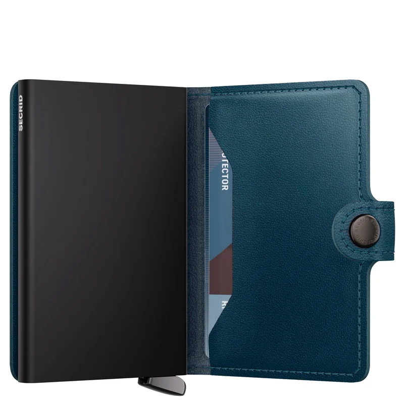 Secrid Miniwallet Emboss Lines - Kreditkartenetui 6cc 10.2 cm RFID (teal+)
