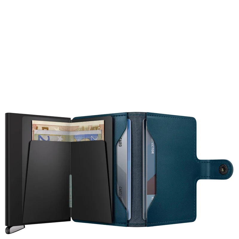 Secrid Miniwallet Emboss Lines - Kreditkartenetui 6cc 10.2 cm RFID (teal+)