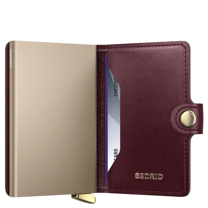 Secrid Miniwallet Emboss Diamond - Kreditkartenetui 6cc 10.2 cm RFID (bordeaux+)