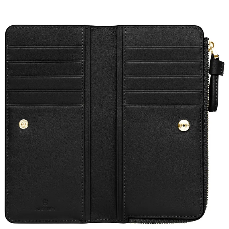 Aigner Ambra - Geldbörse 10cc 17.5 cm (black)