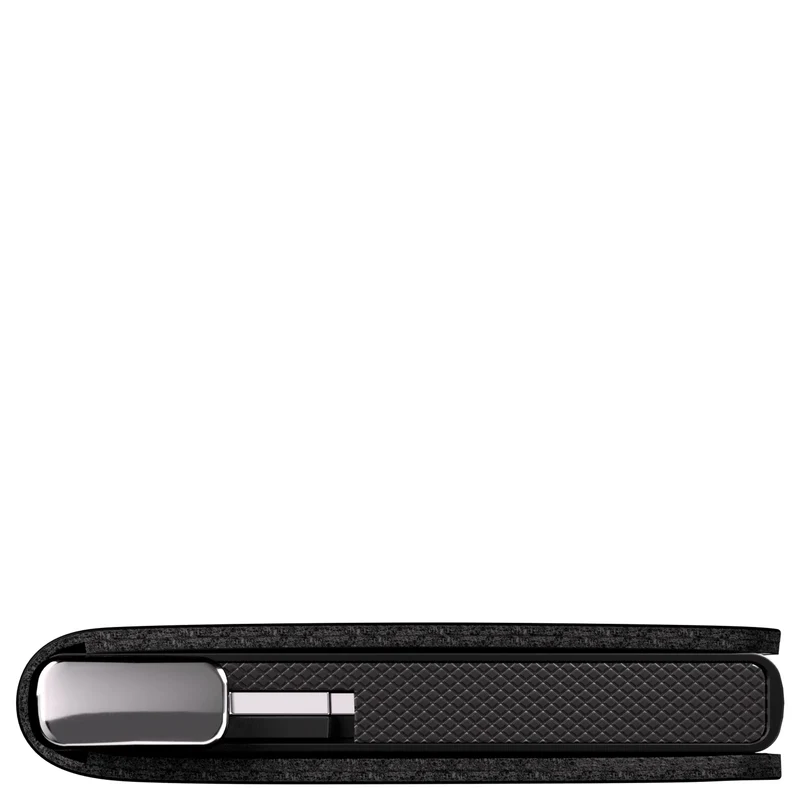 Secrid Slimwallet Emboss Lines - Kreditkartenetui 6cc 10.2 cm RFID (black+)