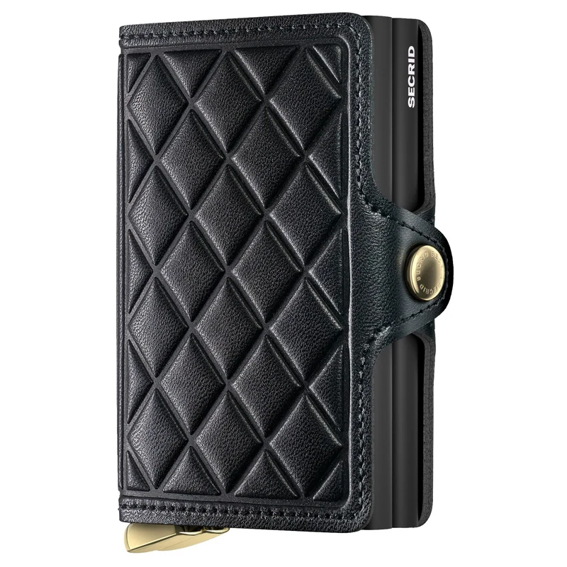 Secrid Twinwallet Emboss Diamond - Kreditkartenetui 6cc 10.2 cm RFID (black+)