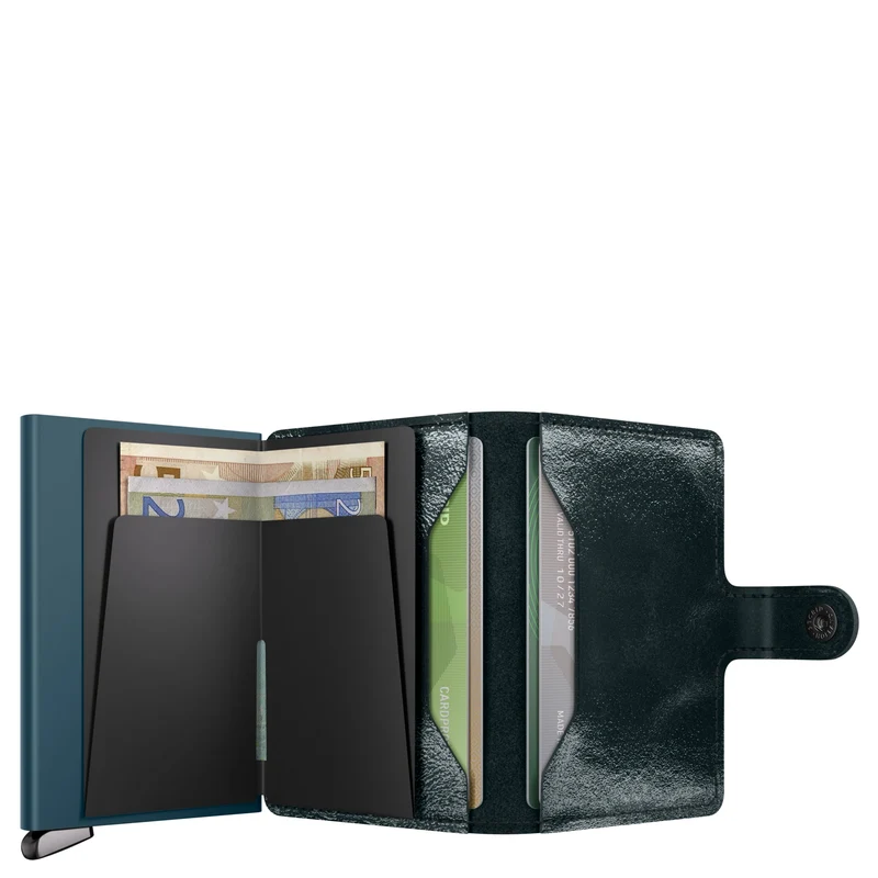 Secrid Miniwallet Naplak - Kreditkartenetui 6cc 10.2 cm RFID (bottle green+)