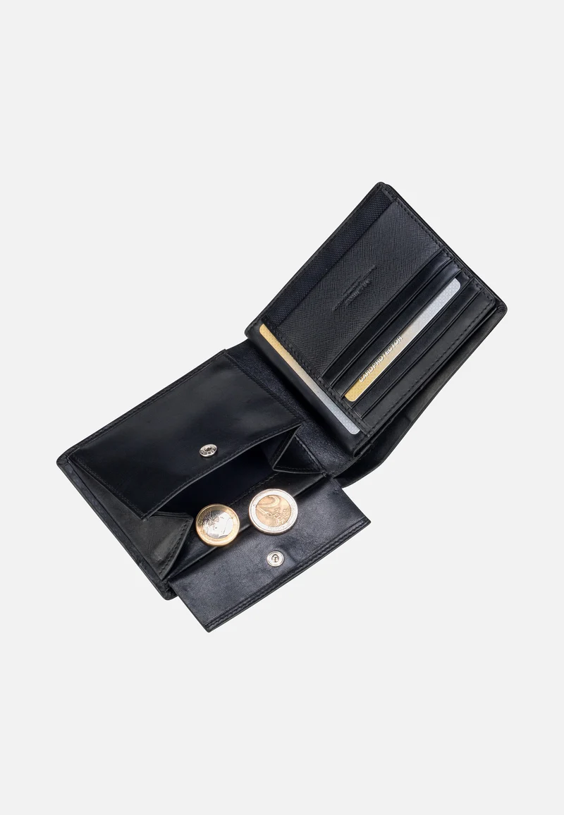 Abtweiler Gathman Billfold H12 Black - Portemonnaie