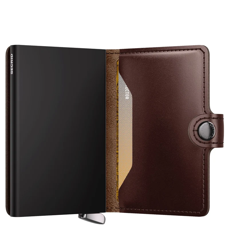Secrid Dusk Miniwallet - Geldbörse 10.2 cm RFID (dark brown+)