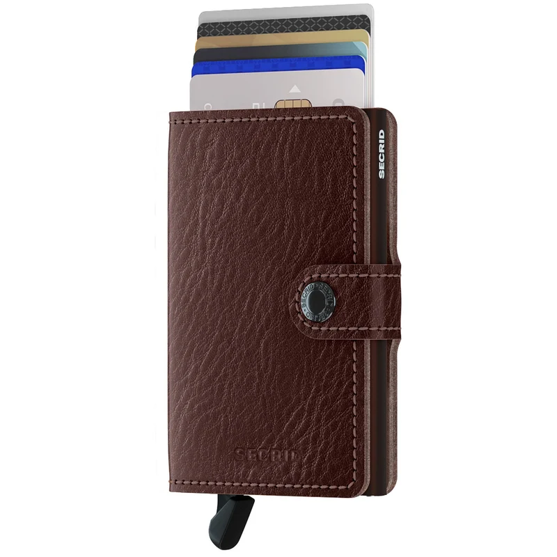 Secrid Vegetable Tanned Miniwallet - Geldbörse RFID 6.5 cm (espresso-brown)
