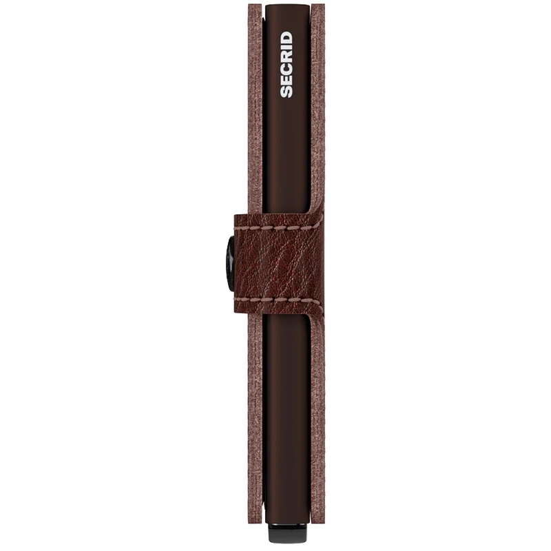 Secrid Vegetable Tanned Miniwallet - Geldbörse RFID 6.5 cm (espresso-brown)