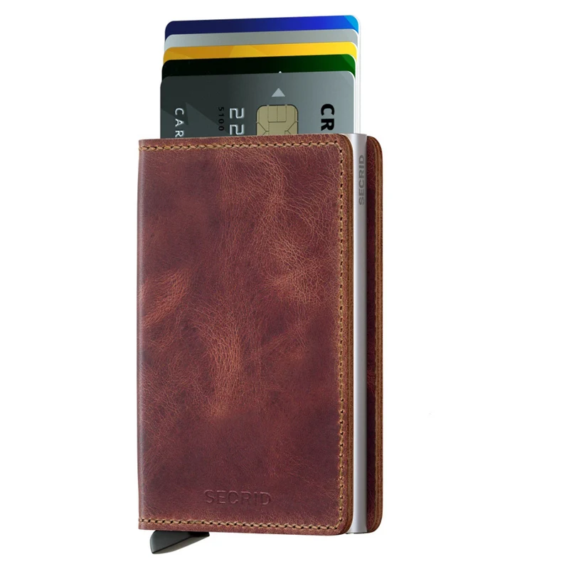Secrid Vintage Slimwallet - Geldbörse RFID 6.8 cm (brown)
