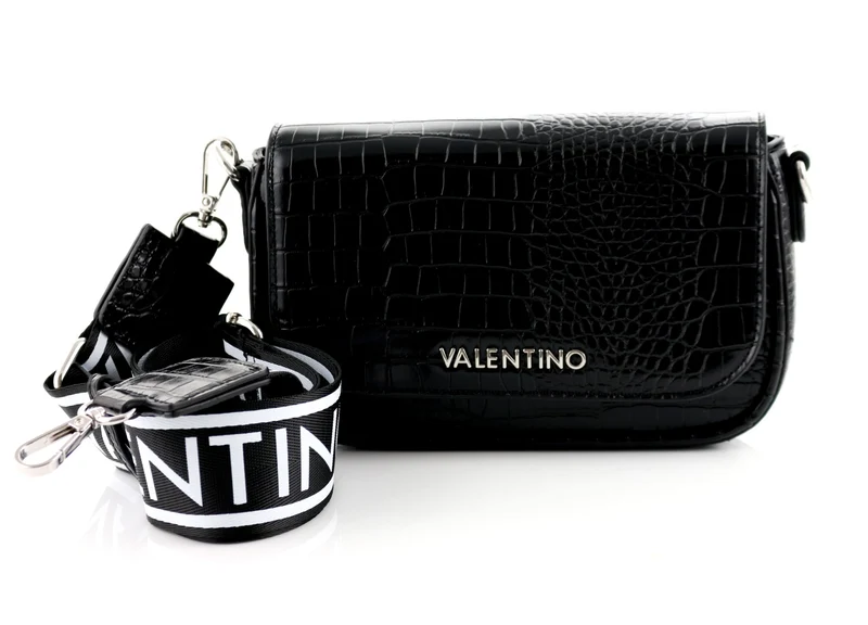 Valentino Bags Miramar Croco Überschlagtasche