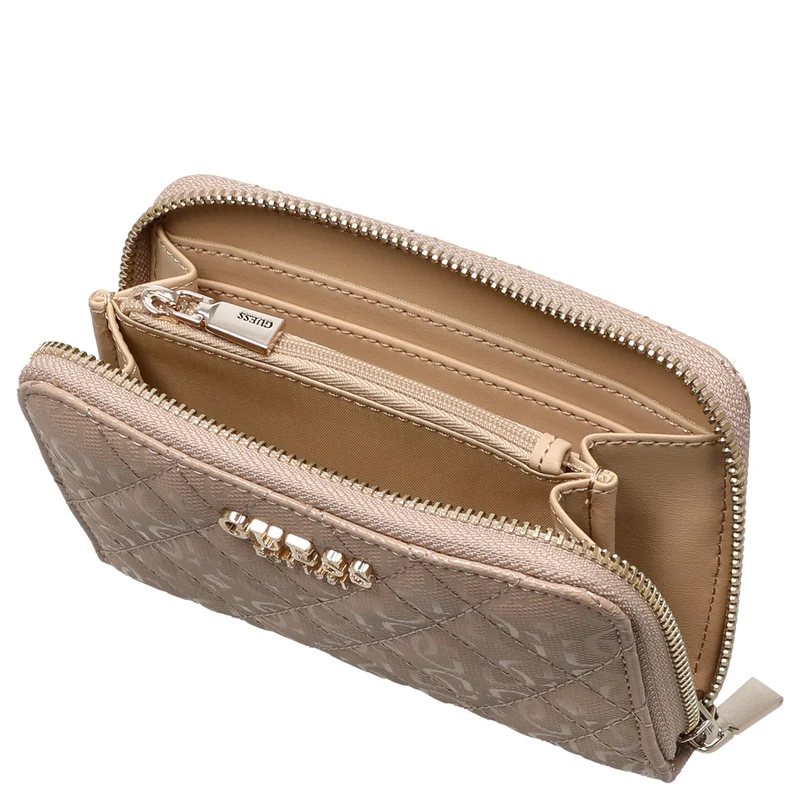 Guess Isemay SLG Medium Zip - Geldbörse (pale mocha)